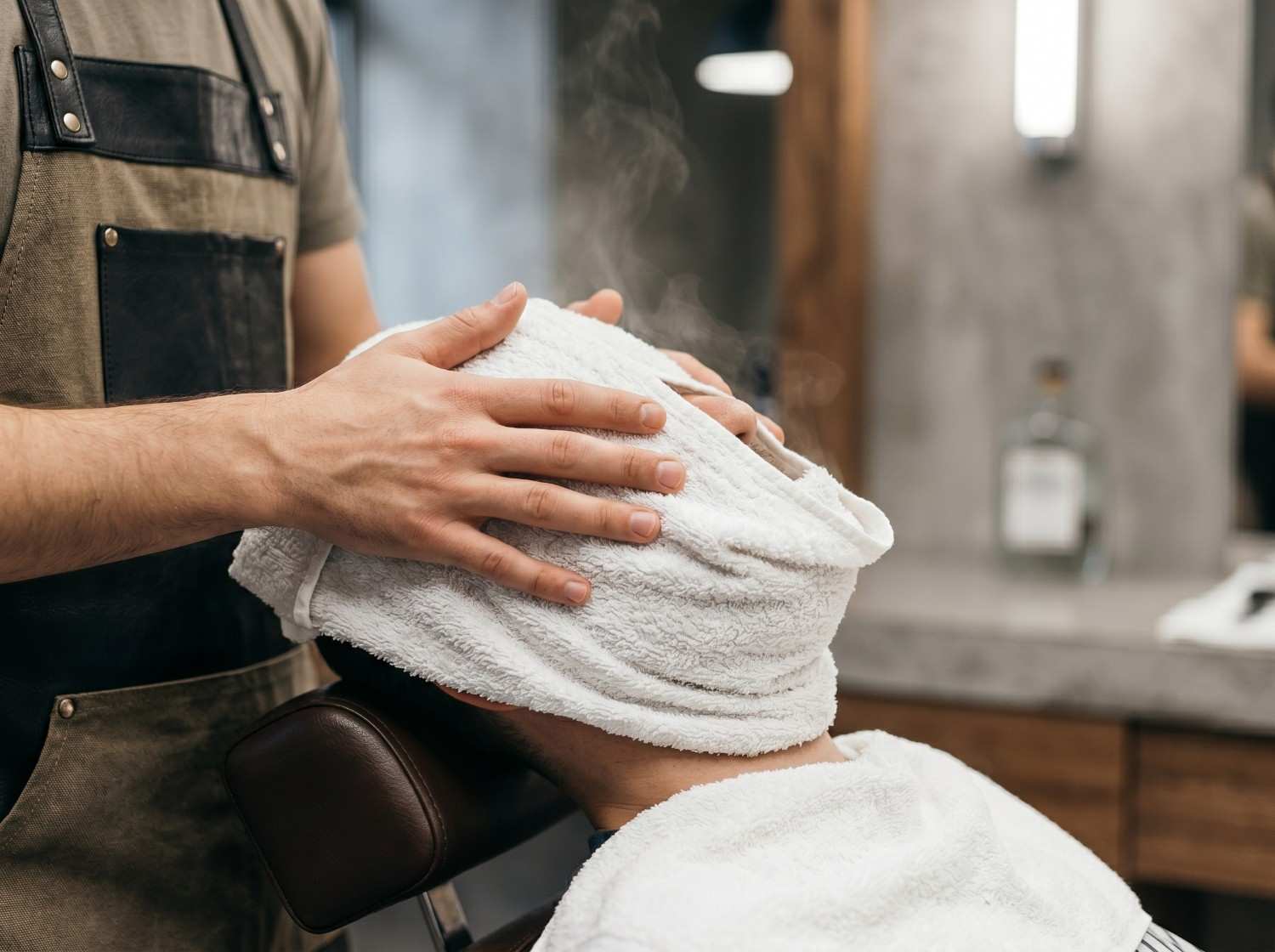 Hot towel treatment