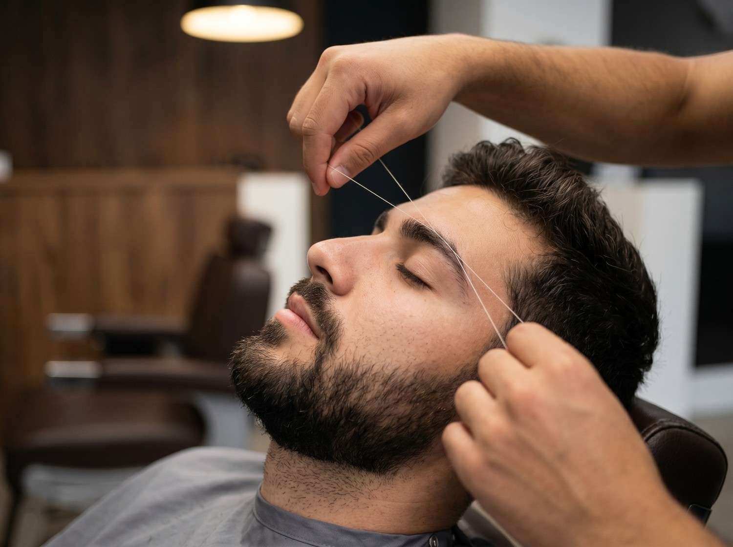 Eyebrow threading